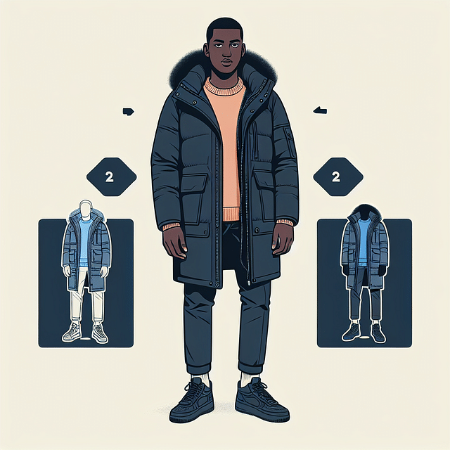 man in a stylish insulated parka
